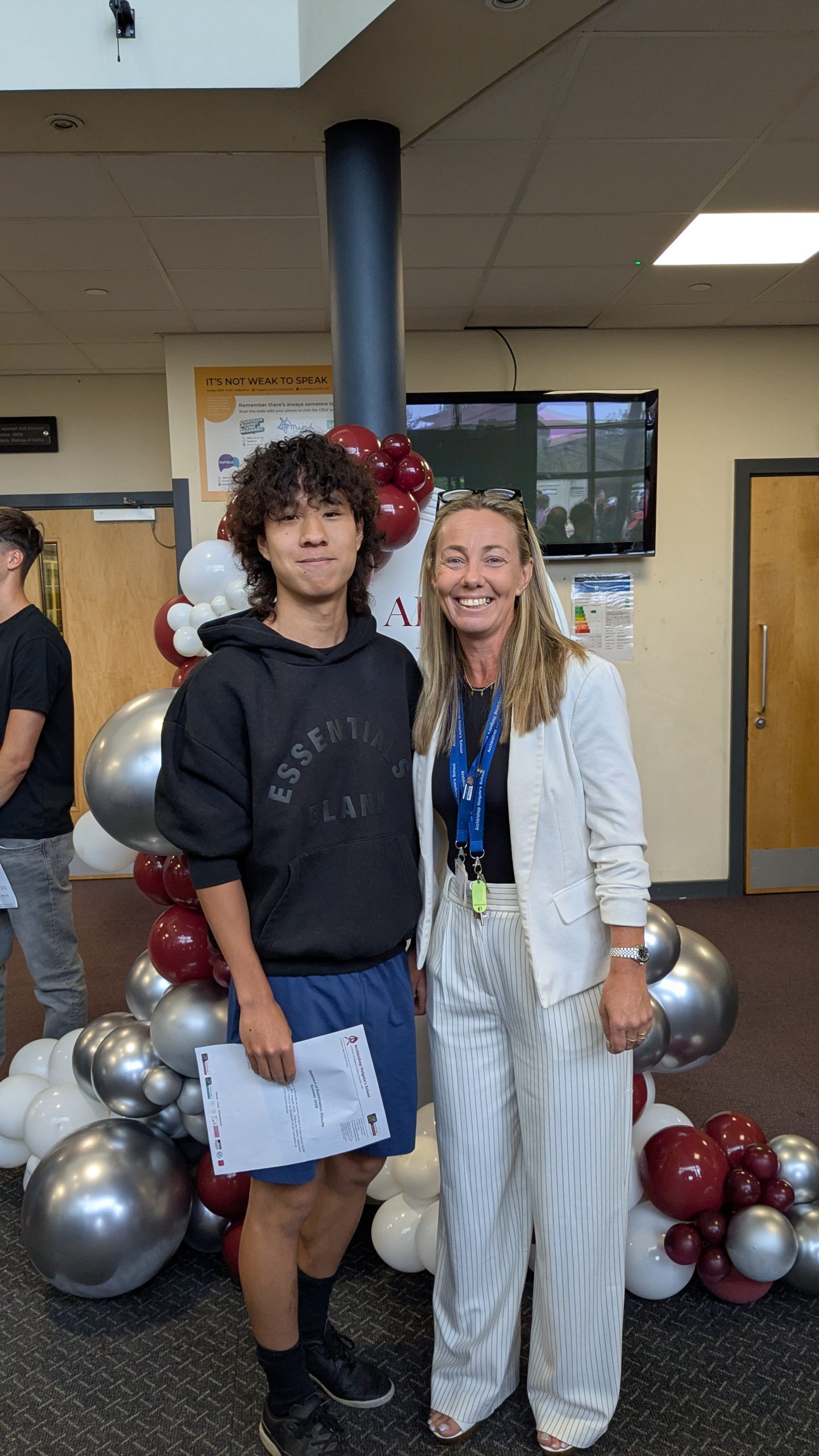 Aaden with Mrs Pond