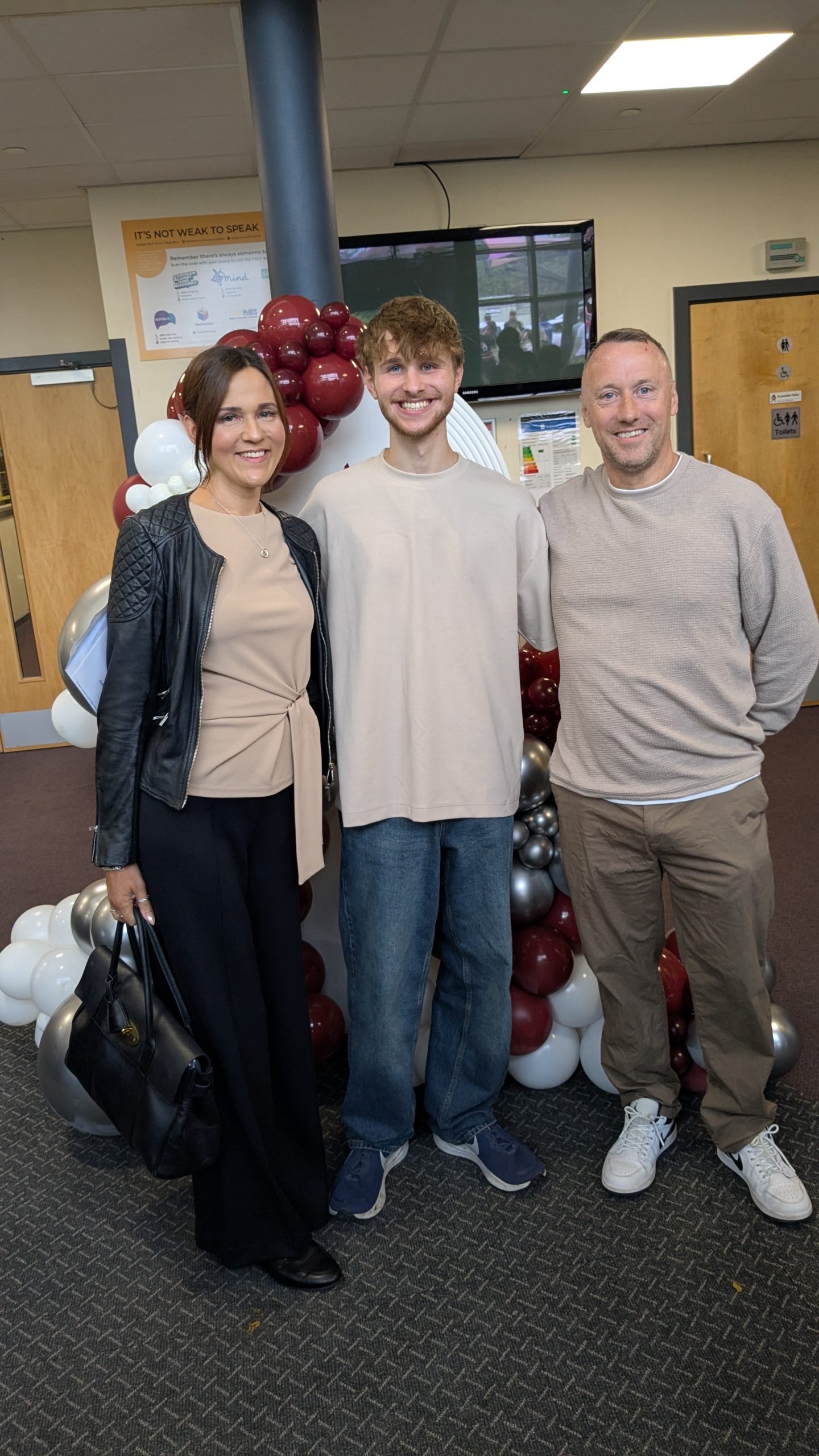 Noah with his parents