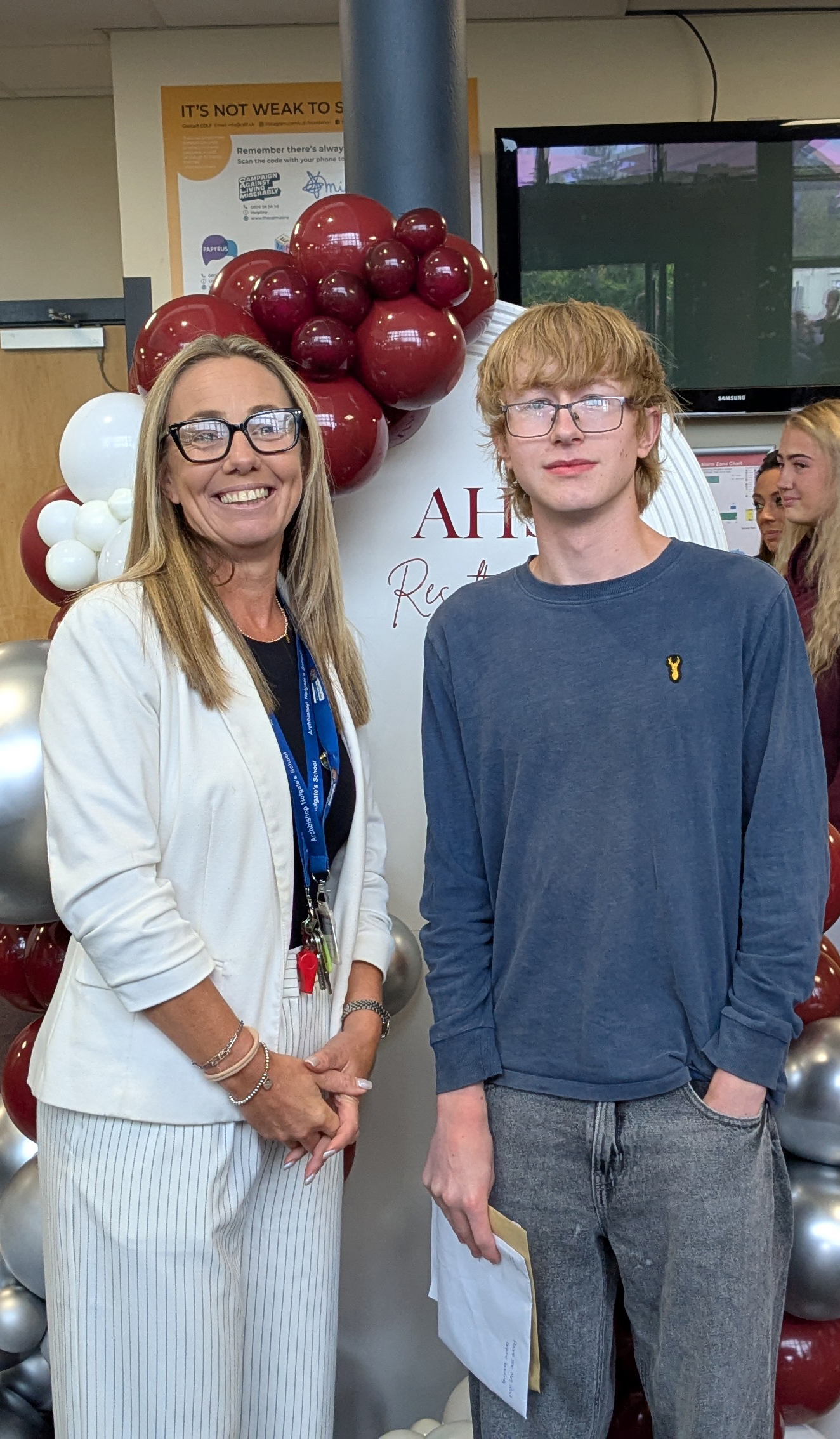 Sam with Mrs Pond