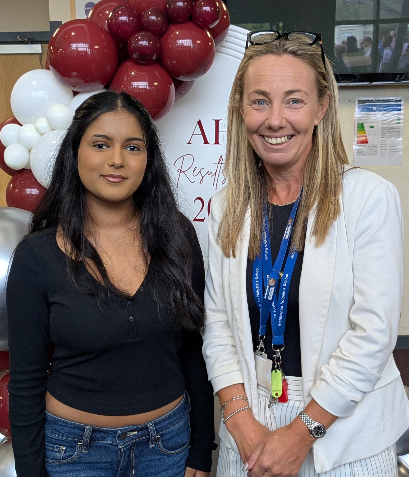 Vidya with Mrs Pond